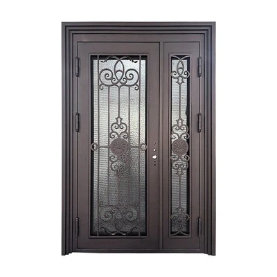 צורת ריבוע דלתות כניסה מברזל יצוק בהתאמה אישית